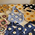 کیف دستی قلاب‌بافی آفتابگردان – رنگ پاییزی خاص و دست‌ساز 🌻