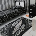 تختخواب تشک رویال کمد لباس سه کشو ریلی قالیچه پرده