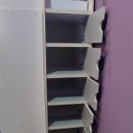 تخت نوجوان دوطبقه با کمد مخفی و دراور. تمیز تحریر