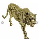 اسب و شیر و پلنگ برنجی برنزه