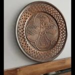 تابلو مسی قدیمی دیوار کوپ کردار نیک پندار نیک گفتار نیک