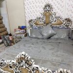 سرویس خواب منبط کاری به همراه  وسایل و تشک رزخواب