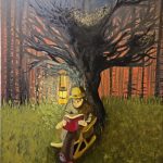 نقاشی رنگ روغن: در عمق تنهایی با هزاران ۸۰×۶۰