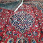 یک تخته فرش۱۲متری دستبافت خوشرنگ و سالم