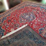 یک تخته فرش۱۲متری دستبافت خوشرنگ و سالم