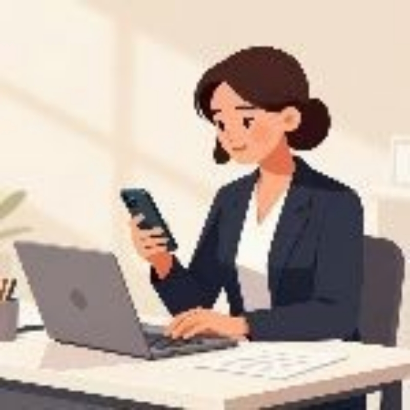 استخدام ادمین و تایپست با موبایل