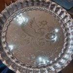 سینی استیل طرح حکاکی شده