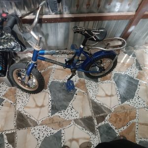 دوچرخه ۱۲ آهن جنس خوب آبی
