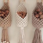 مکرومه ،برگ و آویز آشیانه ای و کیف
