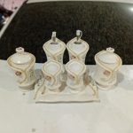 کاسه ابگوشت خوری ولعنبکی گلسرخی