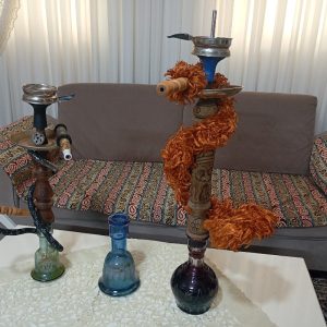 قلیون دوتا با شیشه اضافه