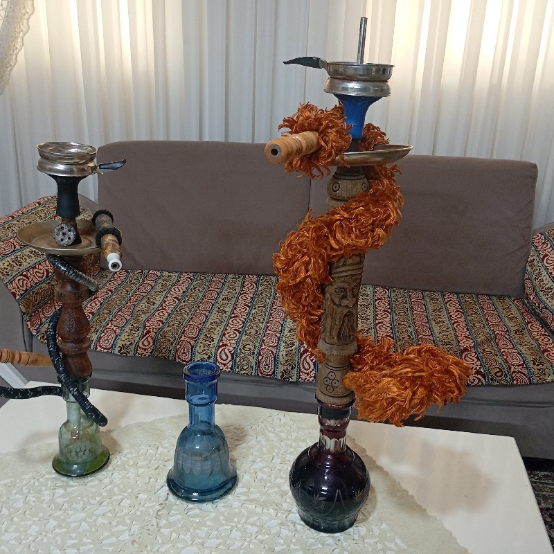 قلیون دوتا با شیشه اضافه