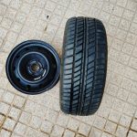 لاستیک90درصدپهن سایز16 رینگ فولادی 16