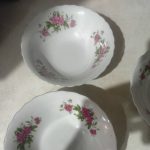 کاسه ابگوشت خوری ولعنبکی گلسرخی