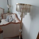 آباژور ایستاده کریستالی بدنه طلایی فورتیک