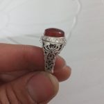 انگشتر نقره سنگ عقیق یمن