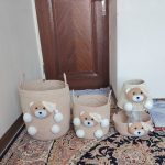سبد رخت چرک نوزاد خرس تدی