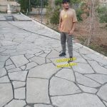 فروش سنگ لاشه مشکی میگون برای محوطه سازی کف ویلا