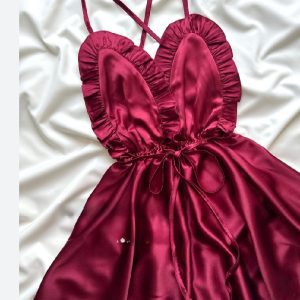 لباس خواب راحتی ساتن شیک