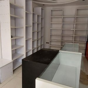 قفسه و ویترین مغازه جنس ام دی اف