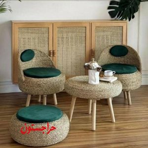 مبل حصیری صندلی حصیری وپاف حصیری با۳۶گارانتی وقیمت اقتصادی
