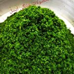 قرمه سبزی  و لوبیا سبز و انواع ترشیجات