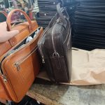 کیف اداری تمام چرم دو طبله